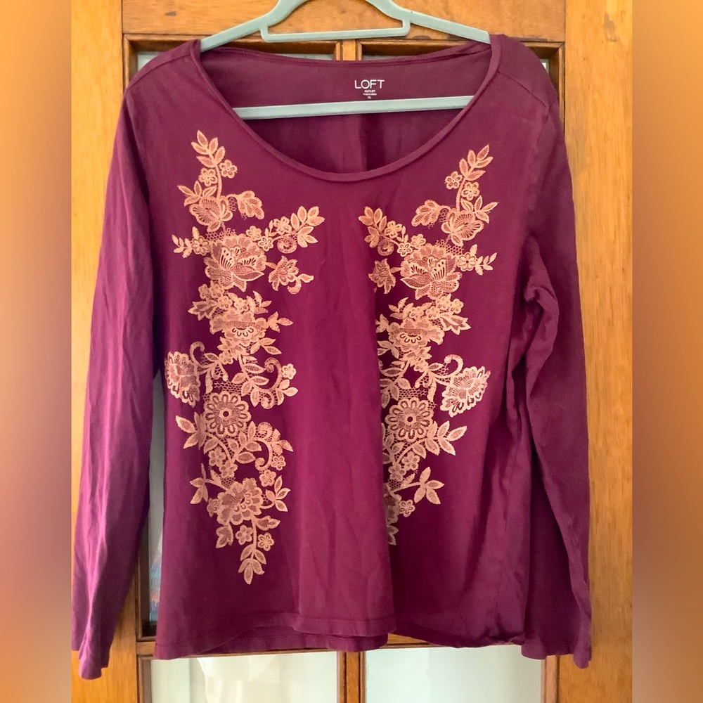 Loft gorgeous long sleeve tee